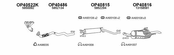  400411 Exhaust system 400411