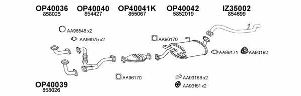  400423 Exhaust system 400423