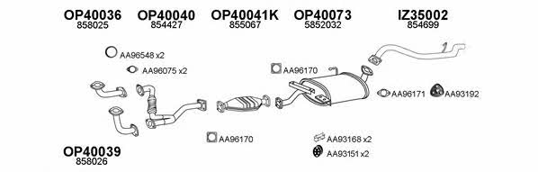  400424 Exhaust system 400424