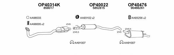  400431 Exhaust system 400431