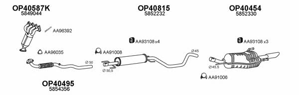  400446 Exhaust system 400446