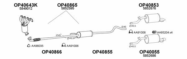  400447 Exhaust system 400447