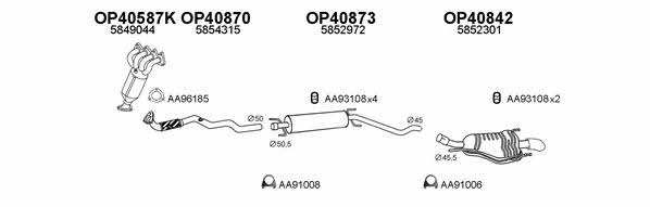  400458 Exhaust system 400458