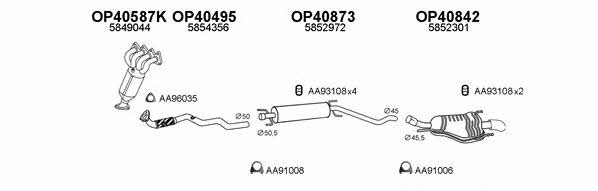  400460 Exhaust system 400460