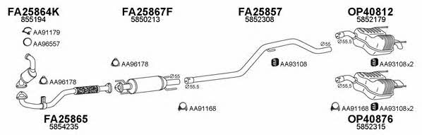  400461 Exhaust system 400461
