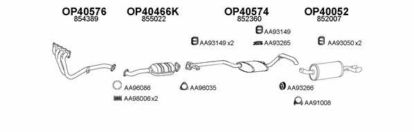  400466 Exhaust system 400466