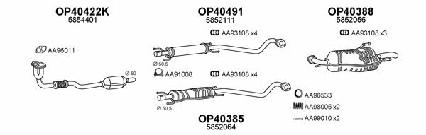  400472 Exhaust system 400472