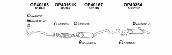  400476 Exhaust system 400476