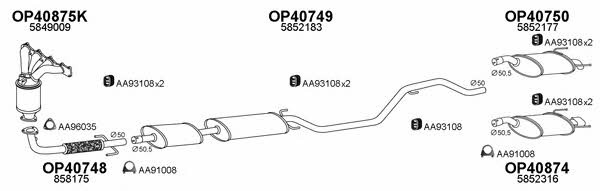  400505 Exhaust system 400505