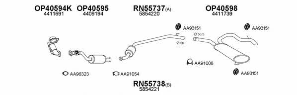  400509 Exhaust system 400509