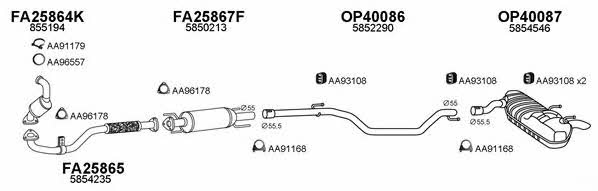  400516 Exhaust system 400516