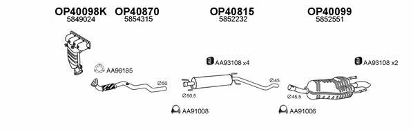 Veneporte 400518 Exhaust system 400518