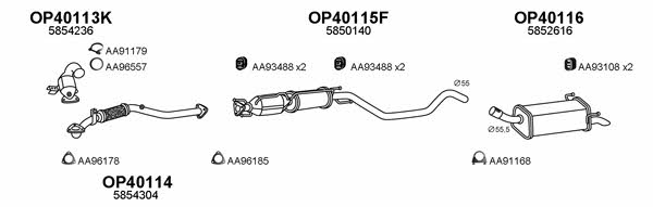  400519 Exhaust system 400519