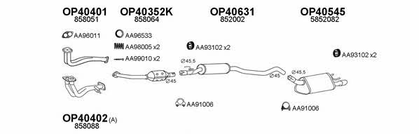  400523 Exhaust system 400523