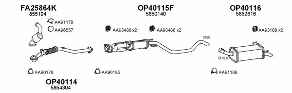  400525 Exhaust system 400525