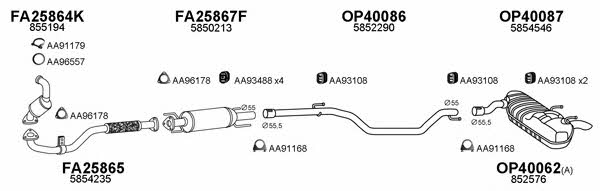  400534 Exhaust system 400534