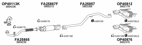  400536 Exhaust system 400536