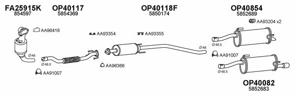  400541 Exhaust system 400541