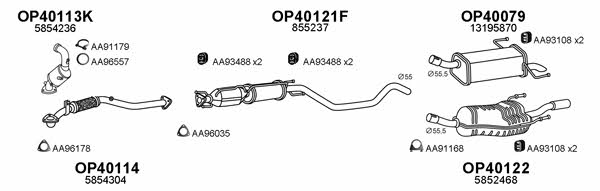 400543 Exhaust system 400543