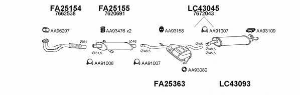  430009 Exhaust system 430009