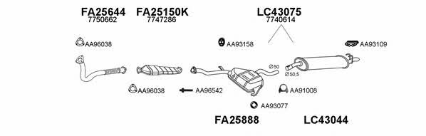  430012 Exhaust system 430012
