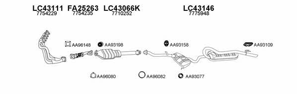  430014 Exhaust system 430014