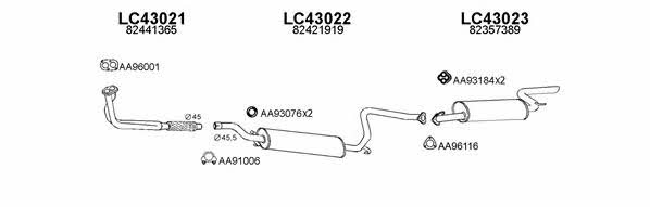  430015 Exhaust system 430015