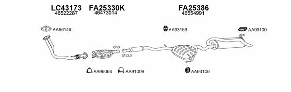  430017 Exhaust system 430017
