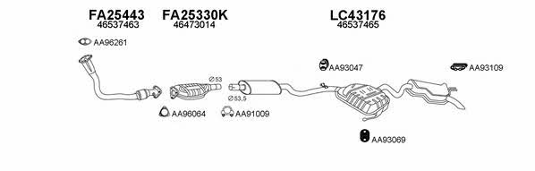  430019 Exhaust system 430019