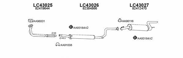  430020 Exhaust system 430020