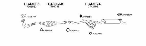  430022 Exhaust system 430022