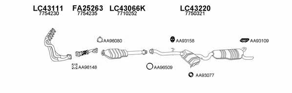  430025 Exhaust system 430025