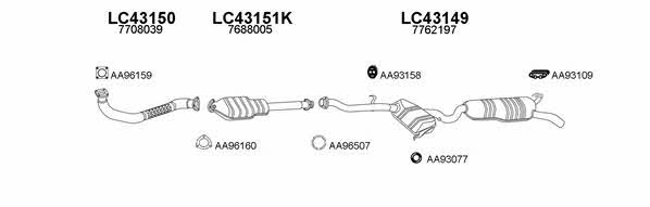  430026 Exhaust system 430026