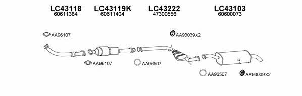  430028 Exhaust system 430028