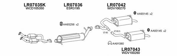  070018 Exhaust system 070018