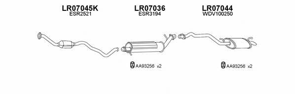  070022 Exhaust system 070022