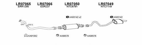  070027 Exhaust system 070027