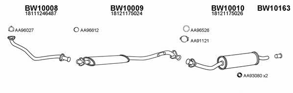  100012 Exhaust system 100012