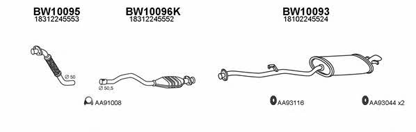  100013 Exhaust system 100013