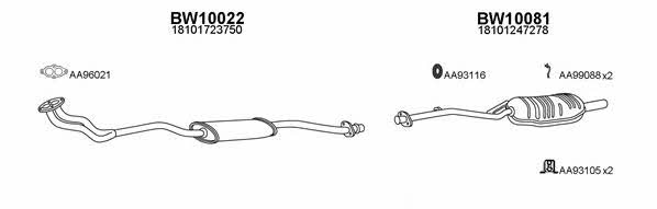  100018 Exhaust system 100018