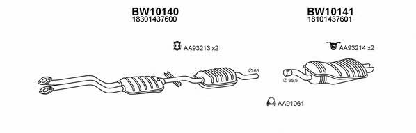  100031 Exhaust system 100031