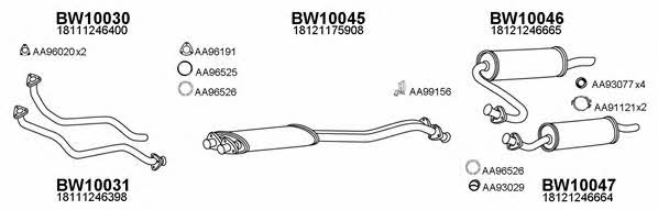  100032 Exhaust system 100032