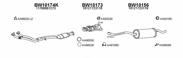  100053 Exhaust system 100053