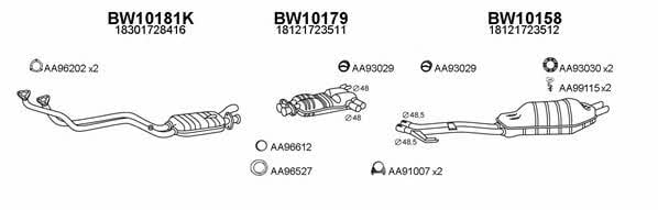  100058 Exhaust system 100058