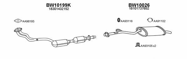  100072 Exhaust system 100072