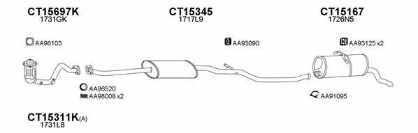  150015 Exhaust system 150015