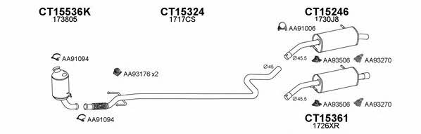 Veneporte 150031 Exhaust system 150031