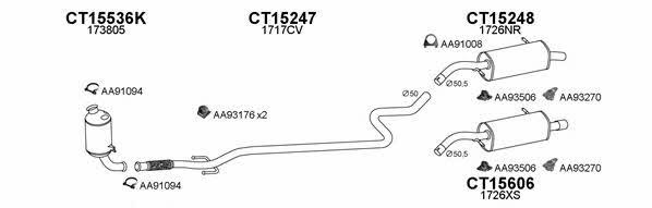 Veneporte 150036 Exhaust system 150036