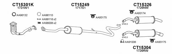  150039 Exhaust system 150039