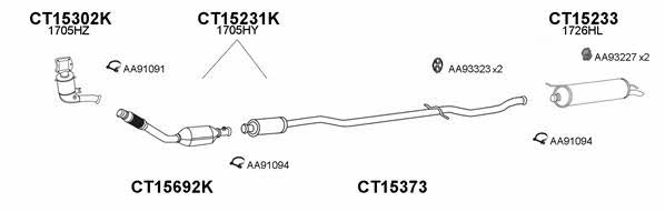 Veneporte 150047 Exhaust system 150047